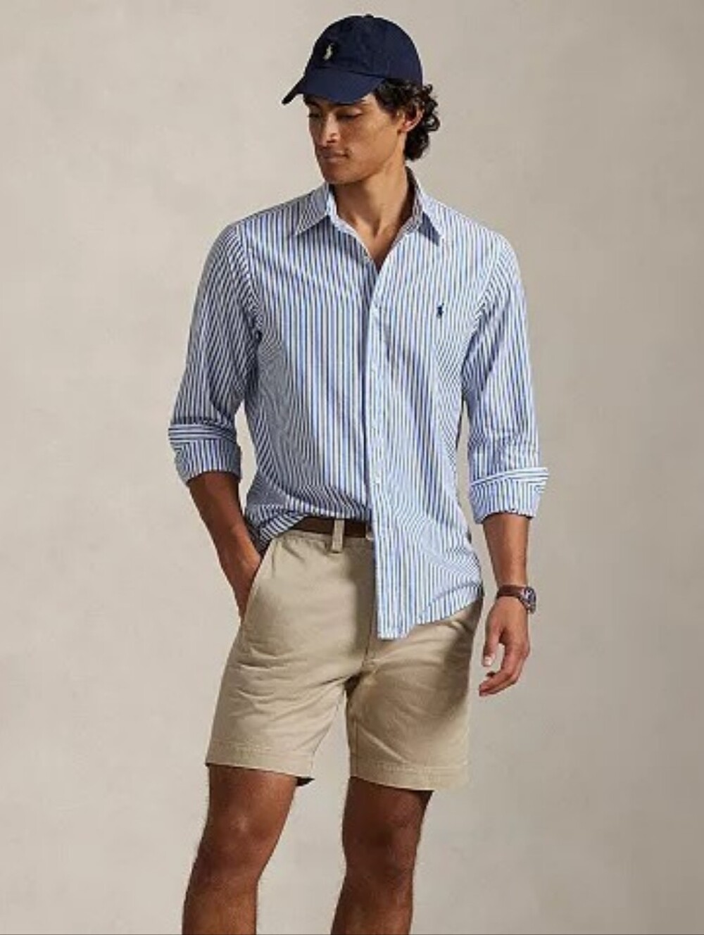 Ralph Lauren Classic Fit Striped Long Sleeve Button Down